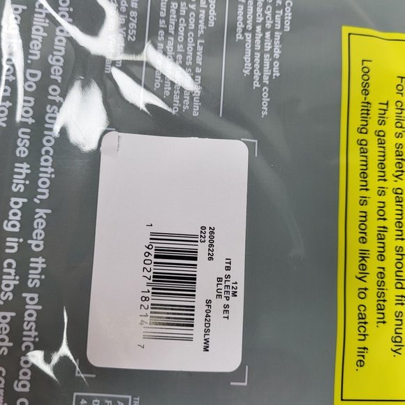 New Spidey and Friends Size 12M Toddler 2 Piece Blue Pajama Set Cotton Sleepwear - Picture 10 of 11